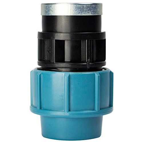 PE Rohr Verschraubung Übergangsmuffe 32 mm x 1" IG Muffe Fitting Klemmverbindung PP Verbinder