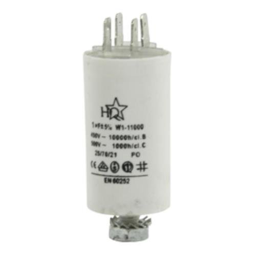 Anlaufkondensator Betriebskondensator 1uF 1µF mit STECKER (Motorkondensator)
