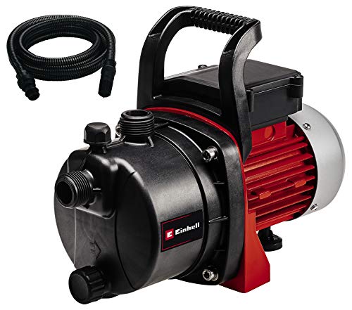 Einhell Gartenpumpen Set GC-GP 6538 Set (650 W, 3800 L/h Fördermenge, max. Förderdruck 3,6 bar, Wassereinfüllschraube, Wasserablassschraube)