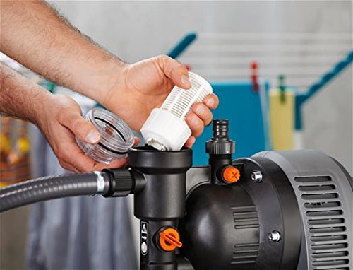 GARDENA 1753-20 Pumpe Classic Hauswasserwerk 3000/4 eco, mit Thermoschutzschalter, Rückschlagventil; Start/Stop Automatik, (650W Leistung, max. Fördermenge 2.800 l/h, max. Förderhöhe 40m) - 4