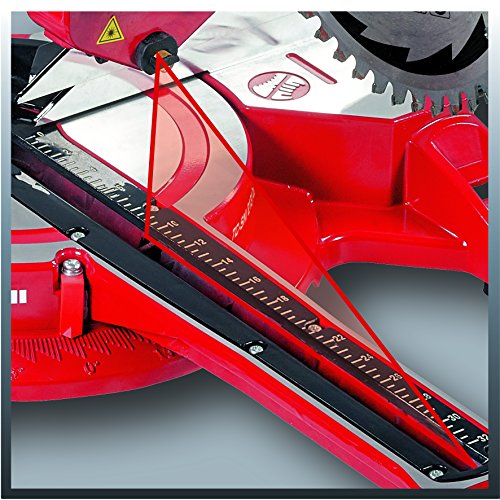 Einhell Zug Kapp Gehrungssäge TC-SM 2131 Dual (1800 W, Sägeblatt Ø 210 mm, Schnittbreite 310 mm, schwenkbarer Sägekopf, Laser) - 4