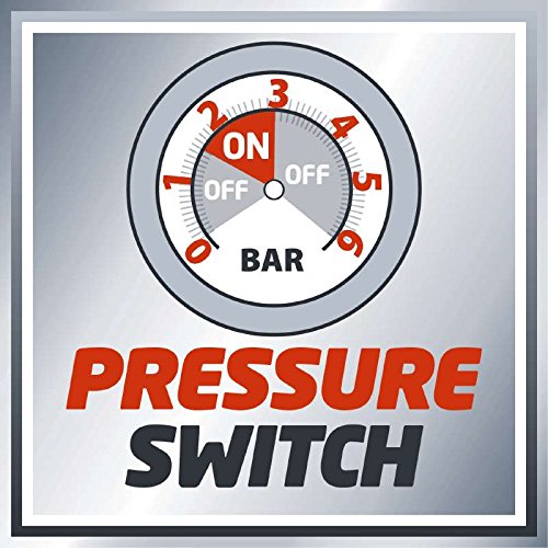 Einhell Hauswasserwerk GC-WW 1046 N (1050 W, 4600 L/h Max. Fördermenge, Max. Förderdruck 4,8 bar, Druckschalter, Manometer, 20 L Behälter) - 9