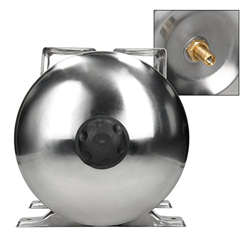 ECD Germany Edelstahl Druckkessel für Hauswasserwerk 24L Membrankessel Kessel mit EPDM Membran 1 Zoll Anschluss max. Druck 6 Bar Druckbehälter Ausdehnungsgefäß - 3