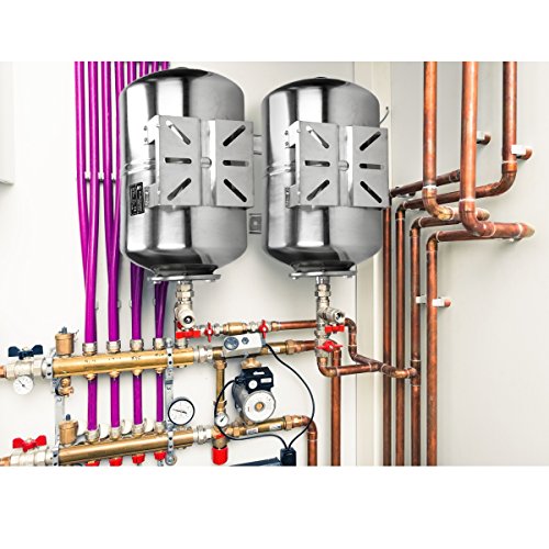 ECD Germany Edelstahl Druckkessel für Hauswasserwerk 24L Membrankessel Kessel mit EPDM Membran 1 Zoll Anschluss max. Druck 6 Bar Druckbehälter Ausdehnungsgefäß - 6