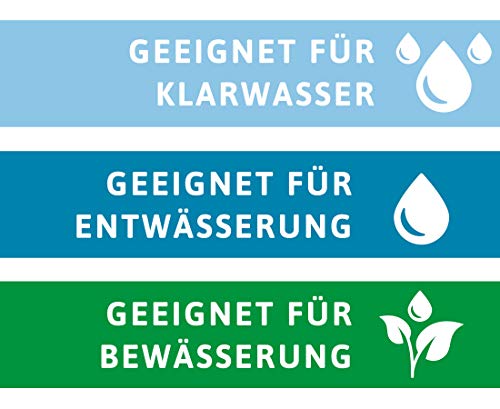 T.I.P. 30094 Gartenpumpe Edelstahl Clean Jet 1000 Plus mit 4m Ansauggarnitur, bis 3.300 l/h Fördermenge - 4