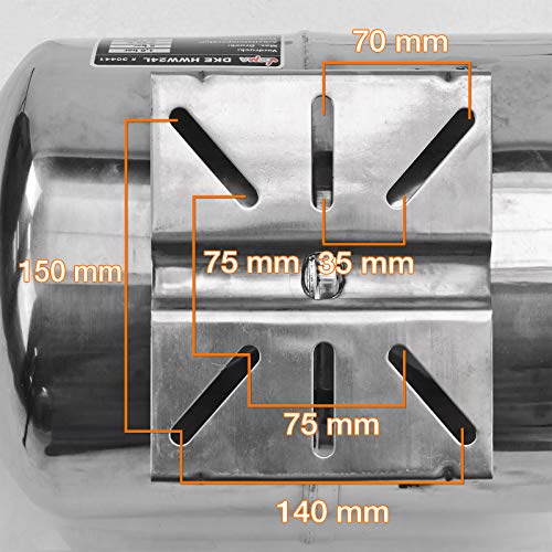Edelstahl Druckkessel für Hauswasserwerk HWW 24 L - 5