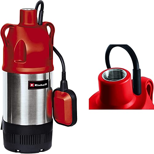 Einhell Tauchdruckpumpe GC-DW 900 N (900 W, max. 6000 l/h, 32 m Förderhöhe, Fremdkörper bis 2,5 mm, Stufenlos höhenverstellbarer Schwimmerschalter)