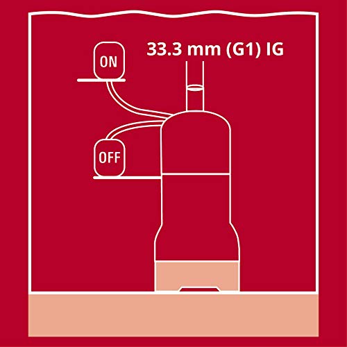 Einhell Tauchdruckpumpe GC-DW 900 N (900 W, max. 6000 l/h, 32 m Förderhöhe, Fremdkörper bis 2,5 mm, Stufenlos höhenverstellbarer Schwimmerschalter) - 9