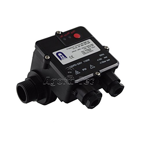 Agora-Tec Pumpen Druckschalter AT-DW-10 unverkabelt zur Pumpensteuerung für Kreisel-, Tauch- Tiefbrunnenpumpen mit Betriebsdruck von 10 bar, AT 003 001 005