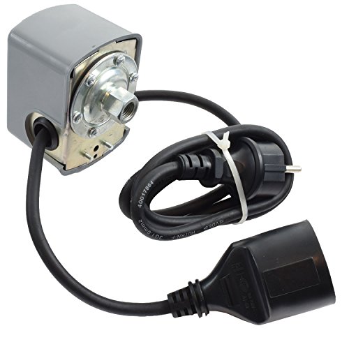 Agora-Tec® Pumpen Druckschalter (einstellbar) AT-DWMv-2 verkabelt zur Pumpensteuerung für Kreisel-, Tauch- Tiefbrunnenpumpen