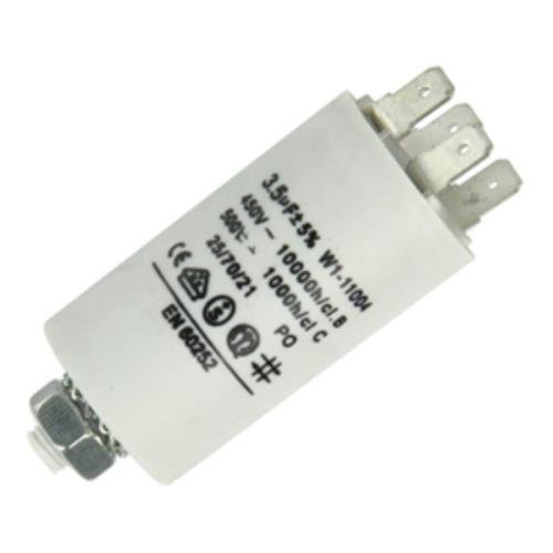 Anlaufkondensator Betriebskondensator 3,5uF 3,5µF mit STECKER (Motorkondensator)