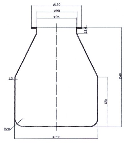 Membran Hauswasserwerk Druckkessel 20 – 24 L Membrankessel Gummiblase EPDM - 3