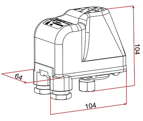 Druckschalter Druckwächter SK-9B für Hauswasserwerk Druckkessel Brunnenpumpe mit 230V und 380V - 5