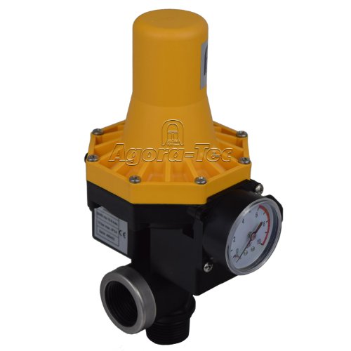 Agora-Tec Pumpen Druckschalter AT-DW-3 ohne Kabel zur Pumpensteuerung für Kreisel-, Tauch- Tiefbrunnenpumpen mit Betriebsdruck von 7 bar, AT 003 001 001
