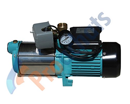 Wasserpumpe 2500W 91l/min mit Druckschalter mit Trockenlaufschutz Jetpumpe Gartenpumpe Hauswasserwerk Kreiselpumpe