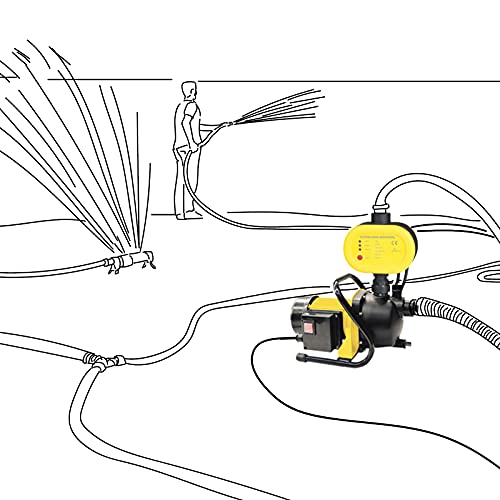 Hauswasserwerk , Jetpumpe mit Druckschalter 600W - 9