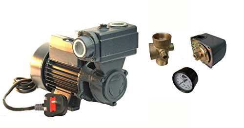Wasserpumpe 250W 35 l/min inkl. Druckschalter Gartenpumpe Hauswasserwerk Kreiselpumpe