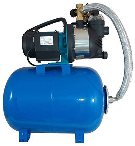 Wasserpumpe 1300W 80l/min 50 L Druckkessel inkl. Filter Druckschalter Jetpumpe Gartenpumpe Hauswasserwerk Kreiselpumpe