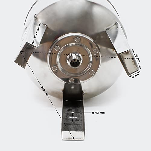 Edelstahl Ausdehnungsgefäß 100 L für Hauswasserwerke und Druckerhöhungsanlagen mit EPDM Membran - 3