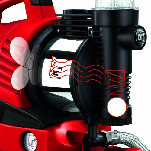 Einhell Hauswasserwerk GE-WW 9041 E (900 W, 4100 l/h, max. Förderdruck 4,8 bar, 20 l Behälter, ECO Power: mehr Fördermenge, weniger Stromverbrauch) - 3