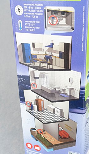 GPV-AT1Y. 10 Zoll Pumpen- Vorfilter Wasserfilter für Hochdruckreiniger, Hauswasserwerk, Garten Pumpen, Schmutzfilter, Sandfilter, Teichfilter, Wasserdurchfluss bis 5.000 l/h Anschlussgewinde IG-1 Zoll, Faser Filtereinsatz 10 Zoll - 5
