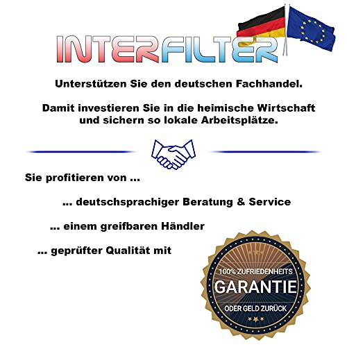 GPV-AT1Y. 10 Zoll Pumpen- Vorfilter Wasserfilter für Hochdruckreiniger, Hauswasserwerk, Garten Pumpen, Schmutzfilter, Sandfilter, Teichfilter, Wasserdurchfluss bis 5.000 l/h Anschlussgewinde IG-1 Zoll, Faser Filtereinsatz 10 Zoll - 6