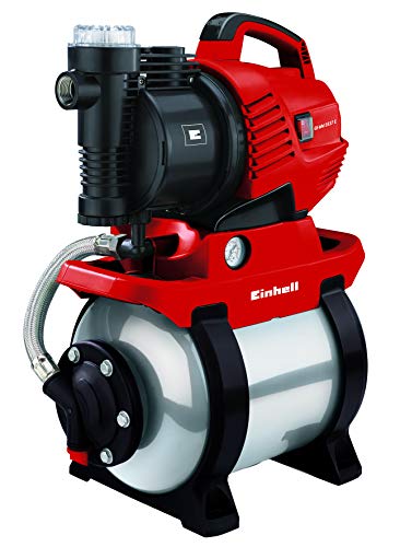 Einhell Hauswasserwerk GE-WW 5537 E (590 W, 3750 l/h, Max. Förderhöhe 38 m, 20 l Behälter, ECO Power: mehr Fördermenge, weniger Stromverbrauch)