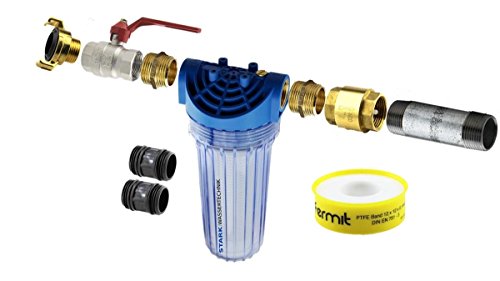 Pumpenmontageset Filter, Rückschlagventil, Ventile, Fittinge 1"