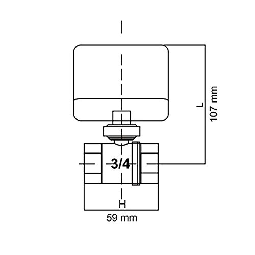 2-Wege Zonenventil Zweiwegeventil Absperr- Umschalt- Kugelventil DQ220 220VAC DN20 20mm (3/4″) - 4