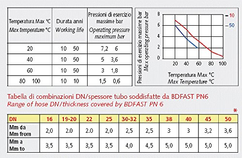 Bucchi Druckschlauch Anschluss 90 Grad DN 50 2″ mit IG 59,6 mm 2″ BDFast Verbinder - 7