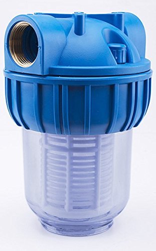 VORFILTER WASSERFILTER 1“ – 3000 L/h PUMPENFILTER FILTER PUMPEN HAUSWASSERWERK / PLUS WANDHALTERUNG UND FILTERSCHLÜßEL - 3