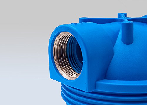 VORFILTER WASSERFILTER 1“ – 3000 L/h PUMPENFILTER FILTER PUMPEN HAUSWASSERWERK / PLUS WANDHALTERUNG UND FILTERSCHLÜßEL - 5