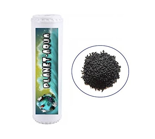 5 x Aktivkohle Granulat Filter Patrone 10 Zoll für Wasserfilter Osmoseanlage Filteranlage Hauswasserwerk Poolfilter Pumpenfilter Trinkwasser Umkehr Osmose gegen Geruch Bakterien Keime Aquarium Pool Gartenwasser Brunnen Pumpe Wasser Filtergehäuse Ersatzfilter Einsatzfilter