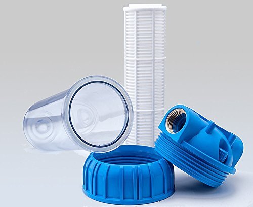 PRIESER Pumpen-Vorfilter, Wasserdurchfluss bis 5.000 l/h mit Wandhalterung und Filterschlüssel - 4