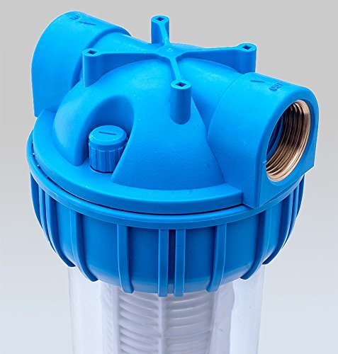 PRIESER Pumpen-Vorfilter, Wasserdurchfluss bis 5.000 l/h mit Wandhalterung und Filterschlüssel - 6