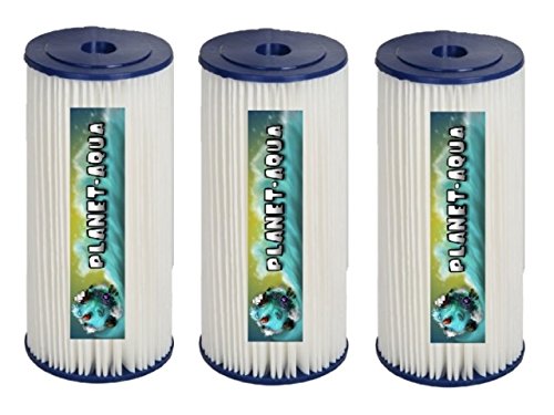 Filtergehäuse SET 10 Zoll mit 3/4″ Anschluß + 5µ auswaschbarerMehrweg Filter Kartusche , GEHÄUSE – SCHLÜSSEL und WANDHALTER als Schmutz Wasser Vorfilter für Wasserfilter , Umkehrosmose Anlage Hauswasserwerk Brunnenwasser Garten Pool - 5