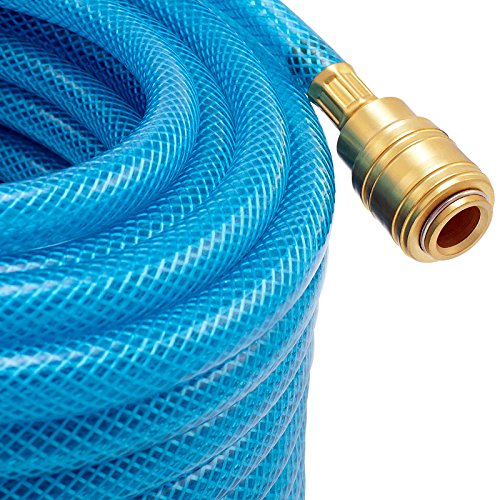 Druckluftschlauch 20m – 15bar + Schnellkupplung – Wandstärke 3mm – Druckschlauch Luftschlauch Kompressor 1/4″ Anschluss - 2
