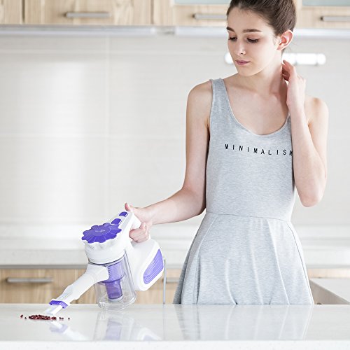 PUPPYOO 2 in 1 Chip Staubsauger Sehr gute Saugung Kleine Geräusche Even Force Electric Besen - 8