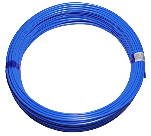 Polyurethan Druckluft Schlauch PU Pneumatikschlauch, 6mm außen, 50 m Rolle, Farbe: blau