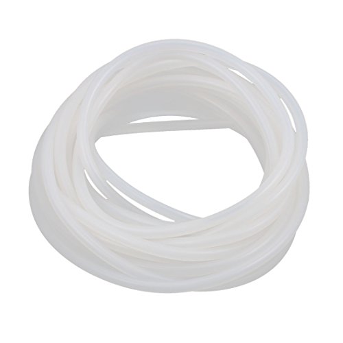 sourcingmap® 5 Meter Lang 3mm x 5mm Silikon Schlauch Wasser Luftpumpe Rohr Luftschlauch