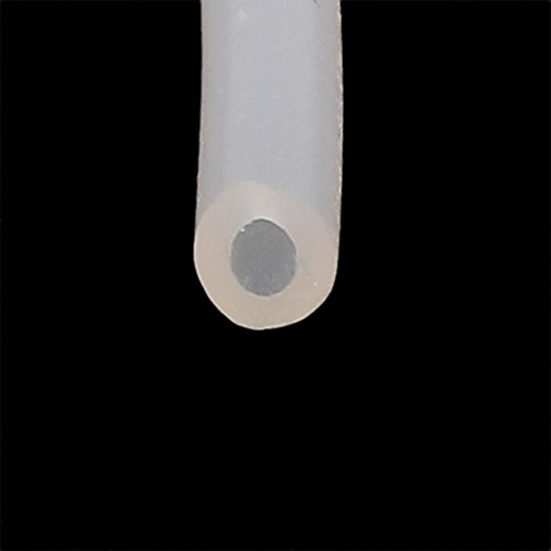 sourcingmap® 5 Meter Lang 3mm x 5mm Silikon Schlauch Wasser Luftpumpe Rohr Luftschlauch - 2