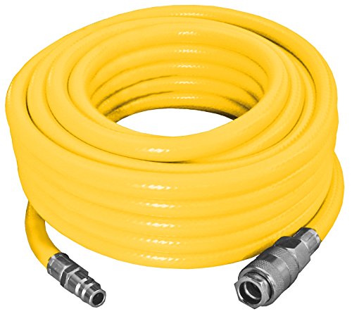 Proteco-Werkzeug® PVC Druckluftschlauch 3 lagig Durchm. 13/19 mm 10 Meter lang verstärkt mit Gewebeinlage Kompressorschlauch Luftschlauch mit Schnellkupplung