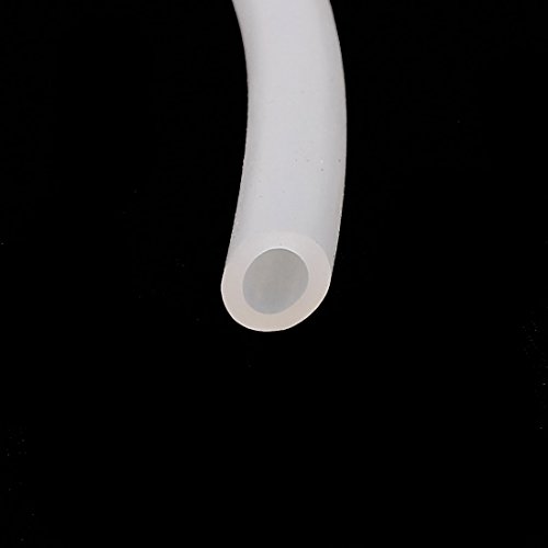 sourcingmap® 4mm x 6mm Beige Silikonschlauch Wasser Luftpumpe Schlauch Rohr 10M Transluzente - 2