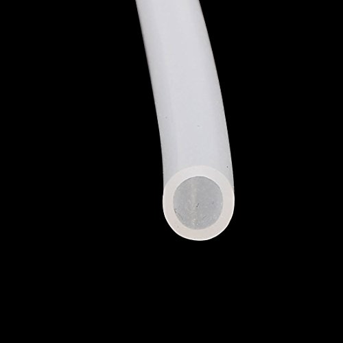 sourcingmap® 2 Meter Lang 3mm x 5mm Silikon Schlauch Wasser Luftpumpe Rohr Luftschlauch - 2