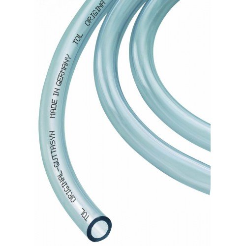 Guttasyn PVC-Schlauch Förderschlauch Wasserschlauch Dosierschlauch ohne Gewebe TOL 8x2x12 mm - Meterware in 2 Meter Schritten