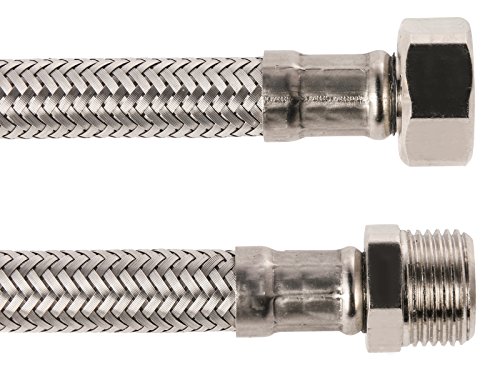 Armaturenschlauch für den Anschluss eines Wasserhahnes | 3/8 x 3/8 Zoll x 1000 mm | Flexschlauch | Verbindungsschlauch | Anschlussschlauch Armatur