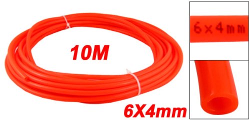 10.00 meters 10 m, Orange, Rot, 6 mm), OD 4 mm Pneumatik-SCHLAUCH, ROHR - 2