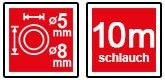 Spiral Druckluftschlauch 10 Meter 5×8 mm Airpress Typ 4304206 - 5