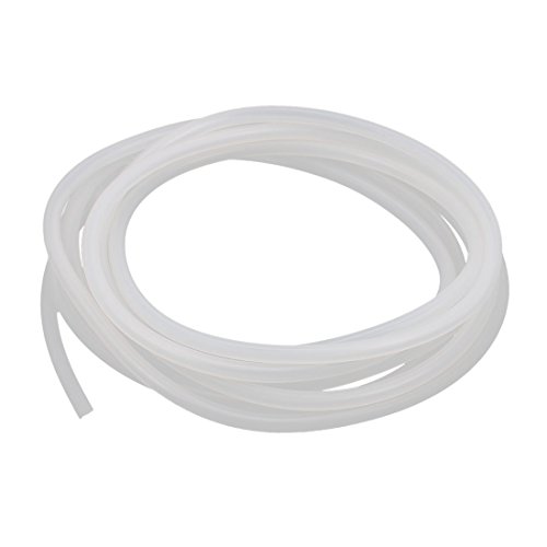 sourcingmap® 2 Meter Lang 2 x 5mm Silikon Schlauch Wasser Luftpumpe Rohr Luftschlauch