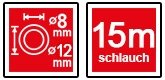 Spiral Druckluftschlauch 15 Meter 8×12 mm Airpress Typ 4304211 - 5